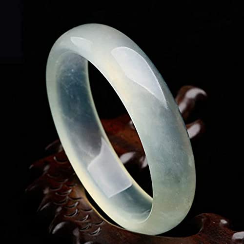 Bracelet en jade naturel de type A véritable jonc de luxe vert émeraude - 2