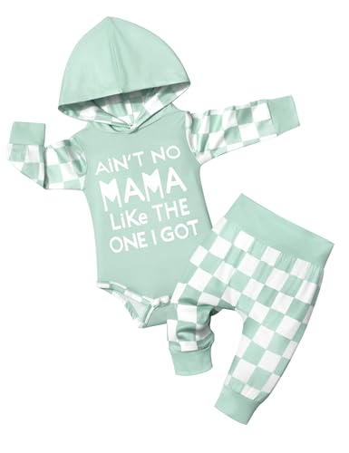 Image of Von kilizo Baby Boy Clothes 0-12 Months Long Sleeve Hoodies Pant Sets Camo Letter Print Baby Boy Outfits Infant Boy Clothes