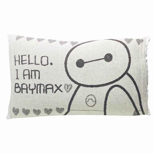 MORIPiLO ディズニー 枕カバー (ベイマックス 親子で使えるピローケース) タオル地 のびのび 伸縮タイプ ホワイト 43x63 35x50cm兼用 グッズ ぬいぐるみ カバー 可愛い 柔らかめ 筒形 Disney キャラクター まくらのモリシタ