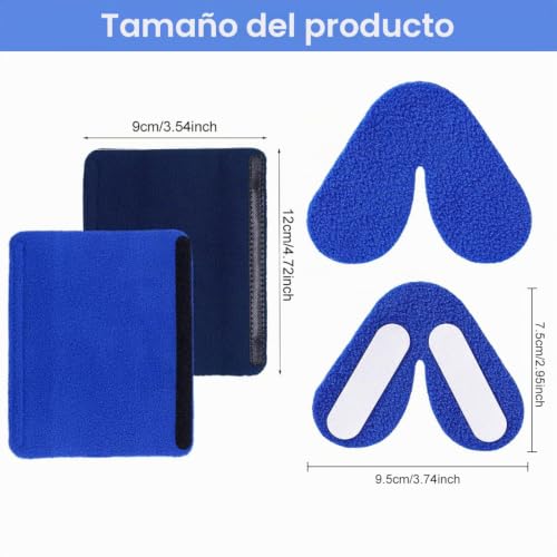 Miniatura 2 de Boprktm 8 Piezas Almohadillas Faciales Cpap Almohadillas Nasales Para Máscara Cpap Cojín De Nariz Cpap Almohadillas Nasales Cpap Suministros Cpap Para Máquina Cpap Protector Nariz Para Mascarilla