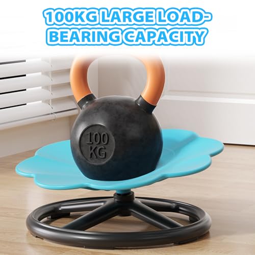 Sensorischer Kinderstuhl, 360° Drehbar Spinning Chair for Autism, Sensorischer Drehstuhl Mit Rutschfesten Fußpolstern, Karussell Kinder Drehstuhl für Um Konzentration und Das Gleichgewichtstraining