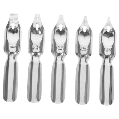 Uonlytech 5Pcs Fountain Pen Nibs Replacement Durable Calligraphy Nibs for Students Fine Nibs Tool for Writing Art Smooth Writing Experience for Calligraphy Practice and present