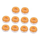 CAXUSD 10個コード巻き取り収納 シリコン製ドーナツ型ケーブルワインダー イヤホン ヘッドホン用コードオーガナイザー コンパクト軽量で携帯便利 ホワイト