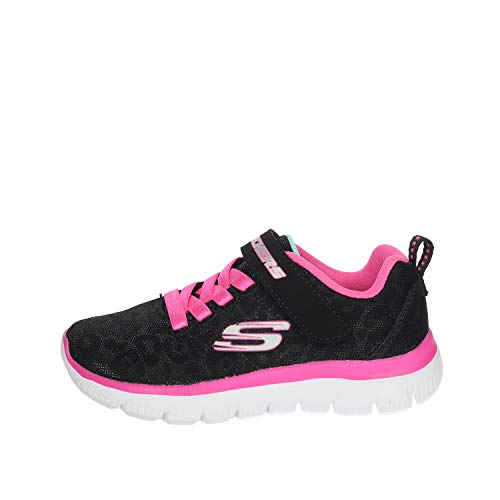 Skechers fille Summits Worth Wild baskets de sport à motif léopard pour enfant