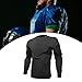 Zxpjkyu Goal Keeper Top Football Protective Gear Black Multifunction Accessories Goalie Training Suit for Baseball Outdoor Sports, L