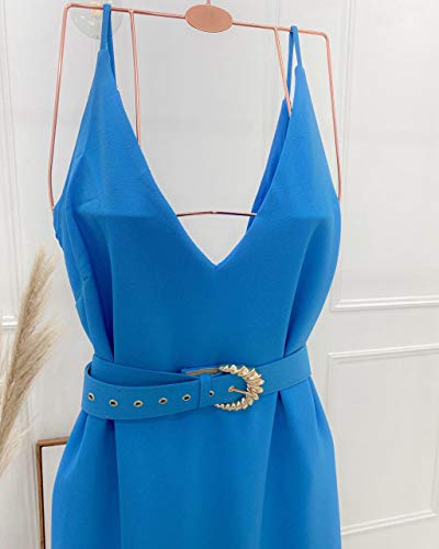 Vestido Midi Lauren Azul