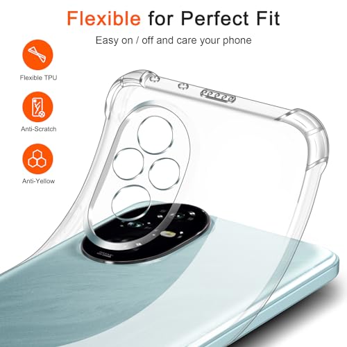 Image of Shockproof Clear Bumper Back Cover Case for Honor 200 5G |360 Degree Soft Transparent Back Cover Case for Honor 200 5G (Transparent)
