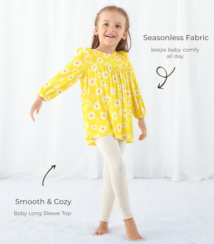 Toddler Girls Long Sleeve Shirts Viscose from Bamboo Shirt Top Baby Girl Blouse Soft Tee T-Shirt for Girl4