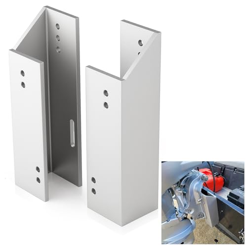 ElaraBerry Fixed Jack Plate 4 Inch Setback Durable Aluminum Boat Jack Plate for Outboard Motor Height Adjustment Improved Performance and Control Corrosion Resistant and high Load-Bearing Capacity