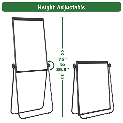 image for WEYOUNG Stand White Board Magnetic 40 x 28 inches Dry Erase Board Doub