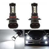Aucarkee Auto Car H10 9145 CREE LED Fog Light/DRL Bulbs,High Power 80W Fog Light Lamps Replacement- 60W 5000K Bright White,One pair
