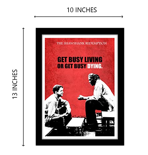 Image of Good Hope Shawshank Redemption movie poster Frame For Room & Office 10 X 13 inch motivational quote wall art inspirational for bedroom living Room Hostel study room classic movie decor