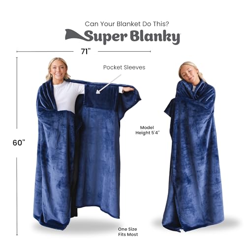 Super Blanky Wearable Blankets for Women, Adult Wearable Blanket Men, Valentine's Day Gifts for Her, Wife Birthday Gift Ideas