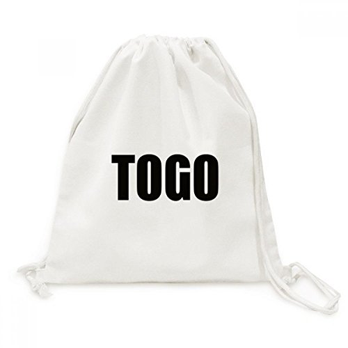 Sac à dos cordon Togo en toile de coton léger pour adultes