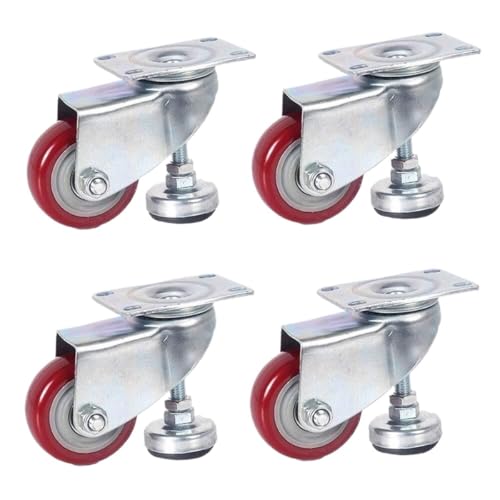 Roulettes pivotantes réglables à roulement fluide et haute résistance mécanique