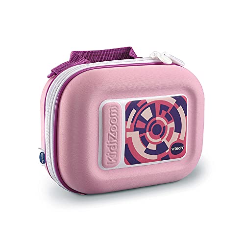 VTech Kidizoom etui na aparat, przenośne twarde etui dla dzieci, akcesoria do aparatu cyfrowego dla dzieci, odpowiednie dla dziewcząt i chłopców od 3, 4, 5+ lat, różowe