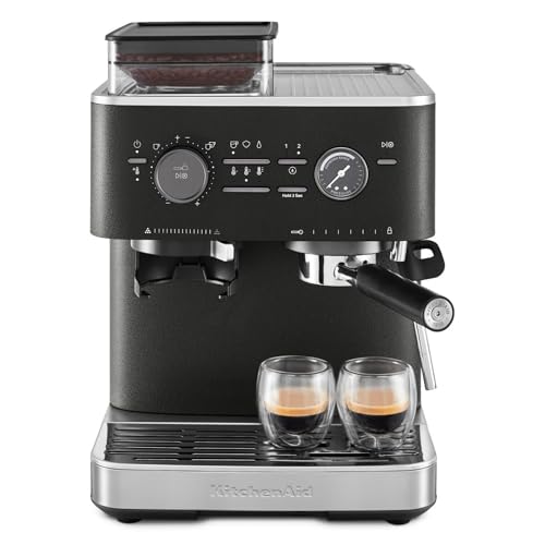Imagen de KitchenAid Cafetera espresso semiautomática con molinillo integrado 15 niveles de molienda