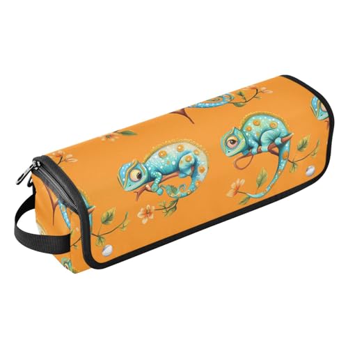 Bolsa de viaje para herramientas de cabello heat resistant mat grande para planchas y rizadores color naranja miniatura 1
