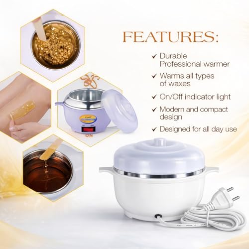 Image of Premium Wax Heater Machine Hair Removal WarmerWax Waxing for Women Waxing Heater Machine Hair Removal Wax (Oil Wax Heater Only)