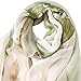Pokeedioty Fashion Scarfs for Women Lightweight breathable Floral Pattern Sheer Scarfs Sun-proof Shawls Wraps (Lily green)