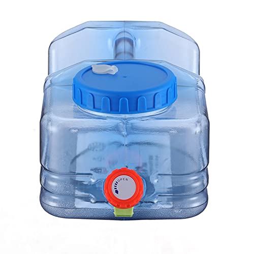 Récipient d'eau carré avec robinet 10L en plastique pour camping de long séjour
