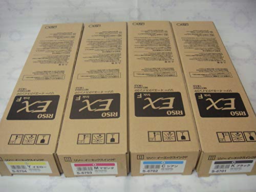 RISO リソー EX イーエックスインク F 4色セット