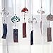 Yihaifu Campana de Viento japonés de Flores de Cristal decoración de la...