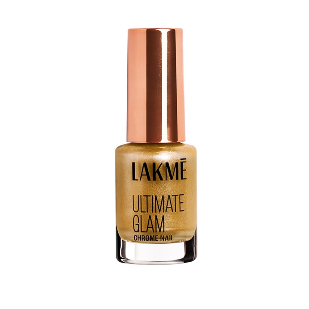 Lakme Chrome Nail Paint, Gold 6ml-picture-38