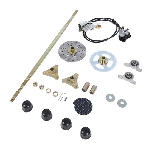 Kit de Eje Trasero Directo para Go Kart, Kit de Mejora de Rendimiento Robusto para Quads ATV, Reemplazo de 29 Pulgadas de Ruedas de Metal con Cubos