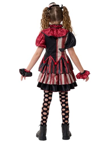 Disfraz de payaso terrorífico para niñas talla L miniatura 6