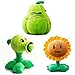 shuanglin 3 Unids / Set 30Cm Plants Vs Zombies Peluches Muñeca Pea Shooter Girasol Squash Muñeca De Peluche Suave para Niños Regalos para Niños