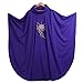 BLESSUME Priest Chasuble Church Purple Roll Collared Vestments