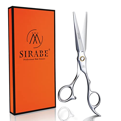 Sirabe HIGH-END Professional Hair Cutting Scissors Shears – Ultra Sharp Blades for Precise Cutting – Barber Shears Haircut Scissors 440C Stainless Steel for Salon Hairstyling & Home Hairdressing