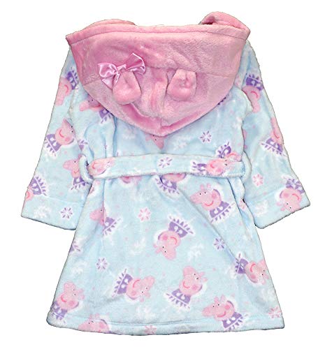 Peppa Pig girls Velvet Fleece Hooded Robe3