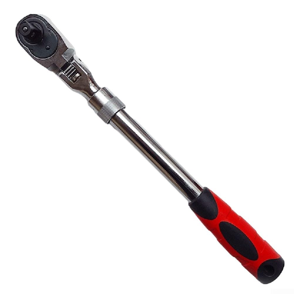 Clé à cliquet en acier au chrome vanadium à douille rotative