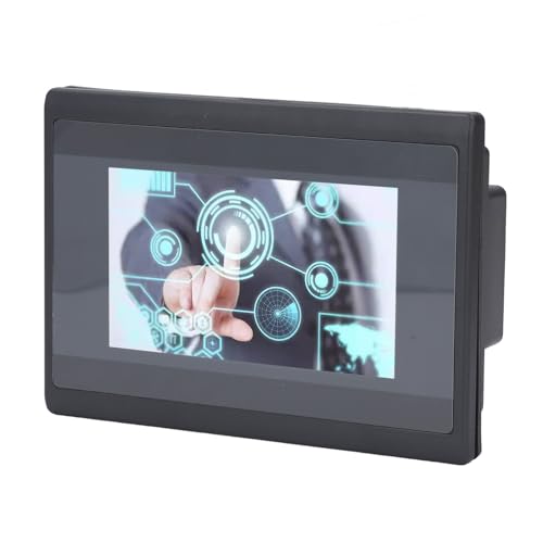4.3 inch HMI PLC All in One Touch Screen, for SEEKU 12 in 10 Out DC24V 600MHz ARM9 Integrated Panel, 2 Channel PT100, 8MB DDR2 Memory, Relay Output, Work with FX3U-20/40/48MR