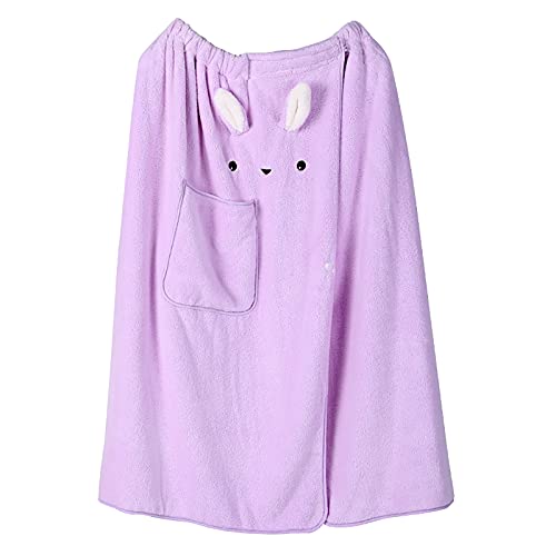 Serviette de bain séchage rapide en polaire violette