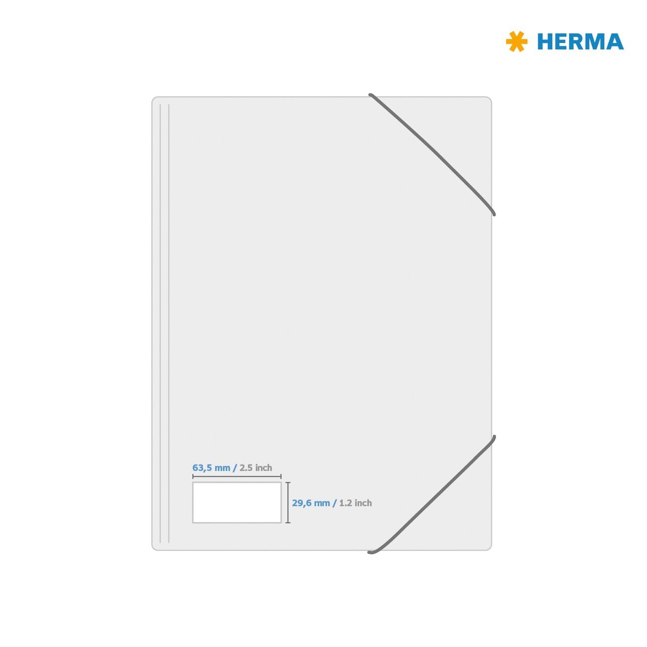 Herma 10300 Étiquettes movables/amovibles 63,5 x 29,6 A4 2700 pièces Blanc