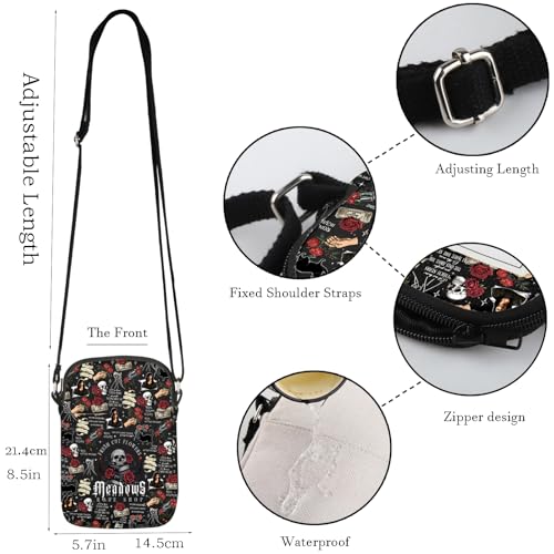 WCGXKO Smut Reader Gift Spicy Book Crossbody Bag Funny Cat Spicy Book Zipper Messenger Bag2