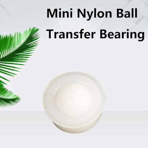 10Pcs Ball Transfer Units Nylon Roller Ball Transfer Bearings 360 Degree Rotation Universal Ball Casters for Conveyor, Roller Stand, Transfer Table, Transmission System, Furniture