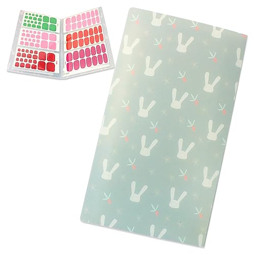 Carpeta de almacenamiento vacía para calcomanías de uñas que evita arrugas en tus tiras