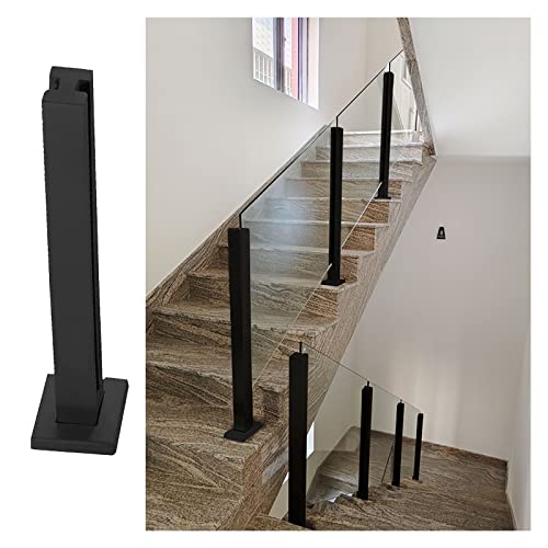 Columna de balaustrada moderna para renovar el patio con barandillas de vidrio