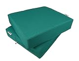 QQbed 2 Pack Outdoor Patio Deep Seat Memory Foam (Seat and Back) Cushion Set with Waterproof Interna