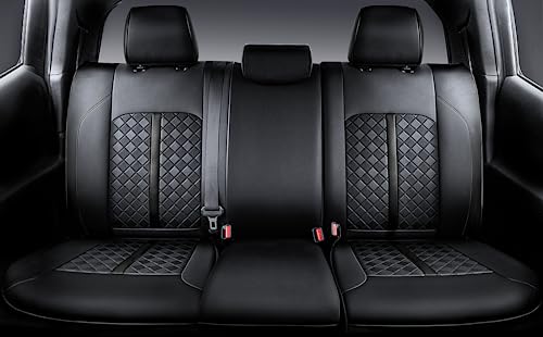 Image of Carlimeki Leather Seat Covers Custom Fit for Tacoma Gen 3rd (2016-2023) Double & Crew Cab, for SR, SR5, Limited, TRD Pro, TRD Sport, TRD Off-Road, Trail Special Edition - Fully Covered | For Double & Crew Cab only - Fits SR, SR5, Limited, TRD Pro, TRD Sport, TRD Off-Road, Trail Special Edition - Fully Covered