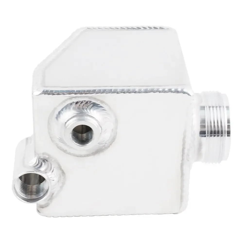 TrwaZbiornik Płynu Chłodzącego Pasuje do V6 V8 VT VX VU VY VZ VE LS1 LS2 srebrny czarny aluminiowy zbiornik płynu wspomagania układu kierowniczego Zbiornik płynu chłodzącego motocykla(Black)