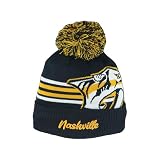 ZHATS Nashville Predators NHL Officially Licensed Beanie Pom Rush Team Color