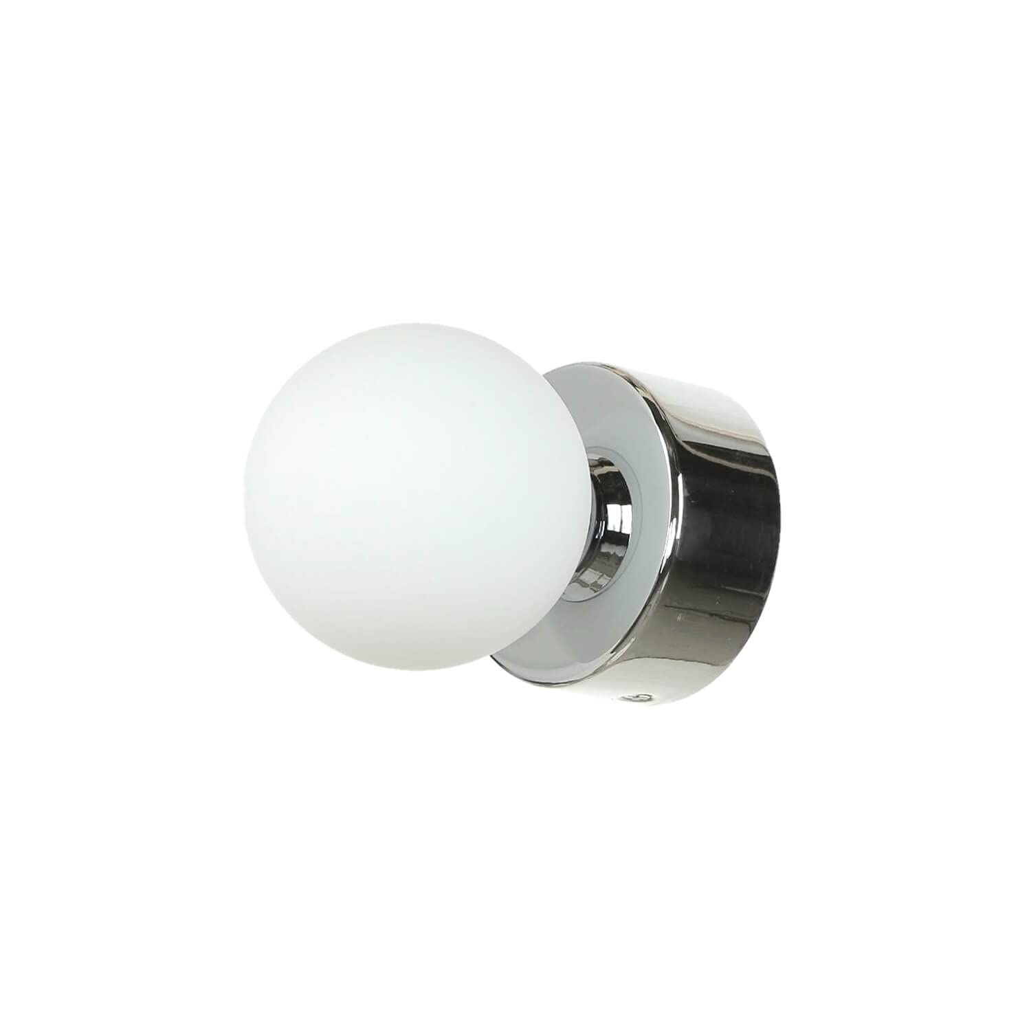 Aplique de pared interior vidrio metal cromado IP44 baño A: 10 cm G9 máx.40 vatios espejo de bola de bajo brillo aplique moderno baño BRAZOS