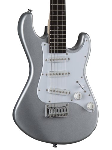 Dean Avalanche Mini 3/4-Size Electric Guitar Bundle With Gig Bag, Tuner, Picks, And Polishing Cloth - Metalic Silver #TOP1