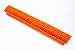 SPARTA 41891EC24 Omni Sweep Plastic Push Broom Head, Heavy Duty, Industrial Broom With Color Code System For Outdoor, Indoor, Garage, Concrete, Patio, Kitchen, Bathroom, 24 Inches, Orange