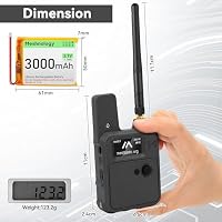 Meshnology 2 Set Wio Tracker L1 Board mit 3000mAh Akku und Gehäuse Set – SX1262 nRF52840 Kit für AR duino Meshtastic LoRa, Blue Tooth 5, GPS GNSS, 1,3Zoll OLED, Akku Typ-C, Solarladung (N37, Schwarz) – Ansicht 8